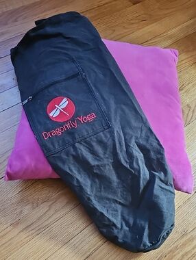 Dragonflly Yoga Mat Bag Black